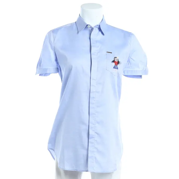Bluse, in Blau, Baumwolle, Dsquared