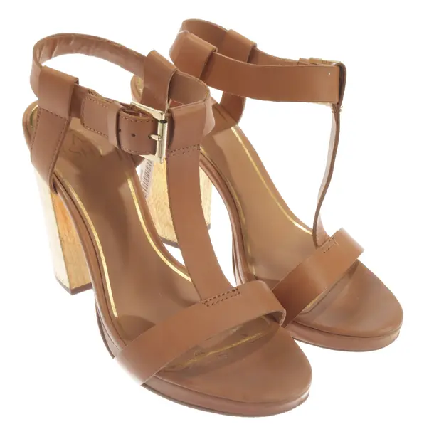 Heeled Sandals, in Brown, Ash