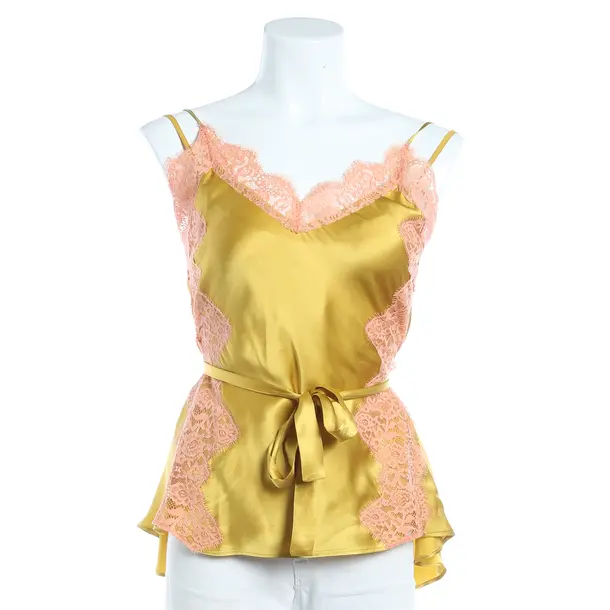 Top, in Gold, Polyester, Twin Set