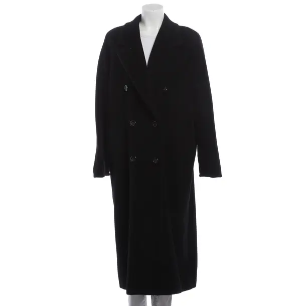 Winter Coat, in Black, Wool, Max Mara
