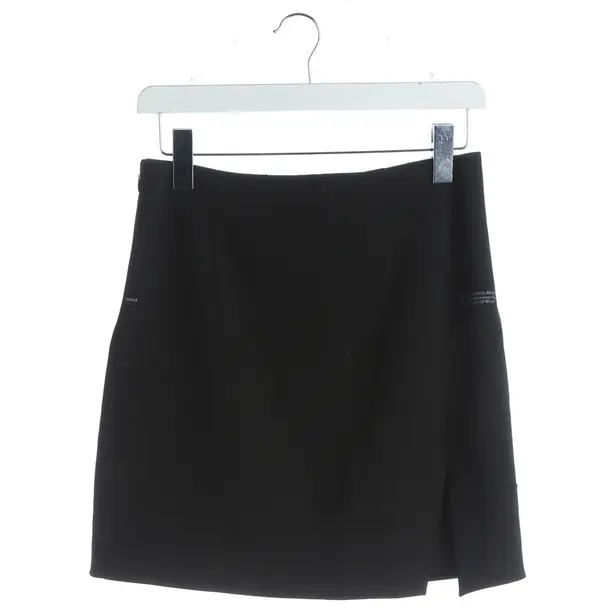 Rock, in Schwarz, Baumwolle, Off-White