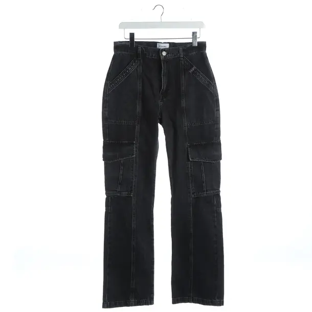 Jeans straight fit, in Grigio scuro, Cotone, Telaio