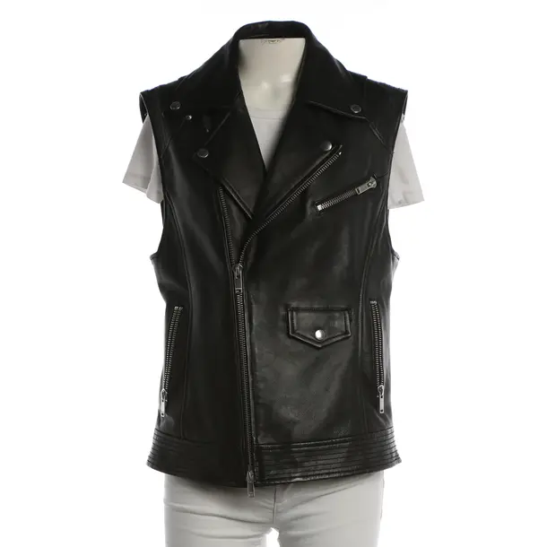 Gilet, in Nero, Pelle, Dondup