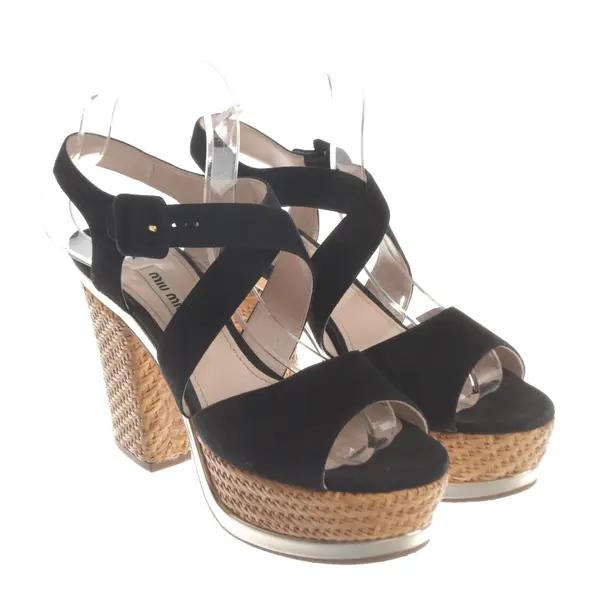 Sandaletten, in Schwarz, Miu Miu