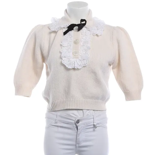 Wollpullover, in Beige, Wolle, Alessandra Rich