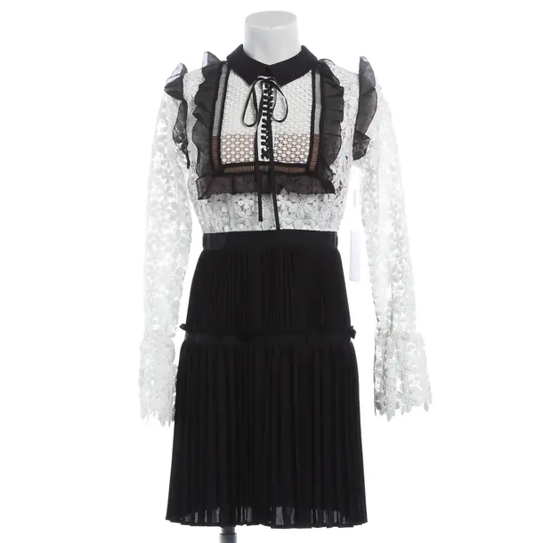 Dress, in Black, Polyester, self-portrait