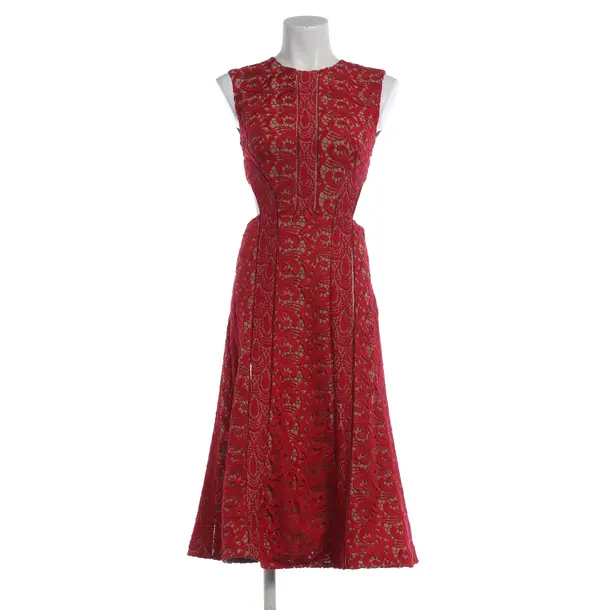 Cocktail Dress, in Red, Spitze, self-portrait