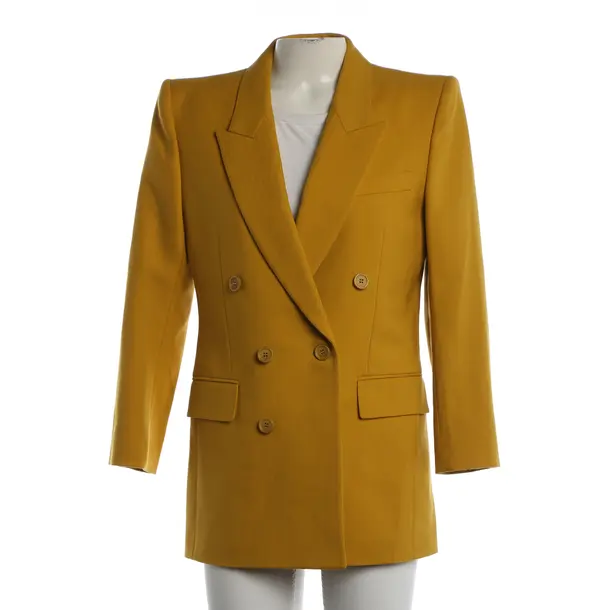 Blazer, in Mustard Yellow, Wool, Saint Laurent