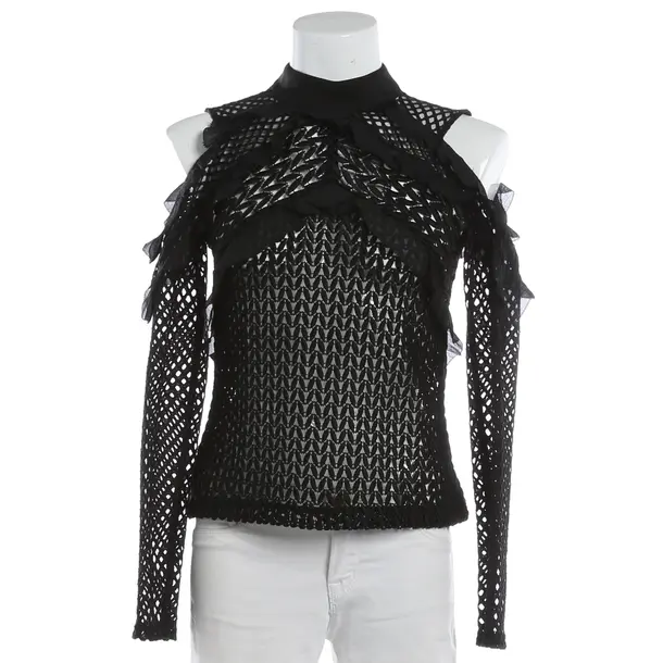 Blouse, in Black, Polyester, self-portrait