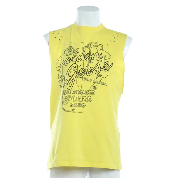 Top, in Gelb, Baumwolle, Golden Goose