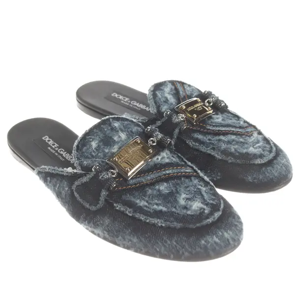Mules, in Blue, Dolce & Gabbana