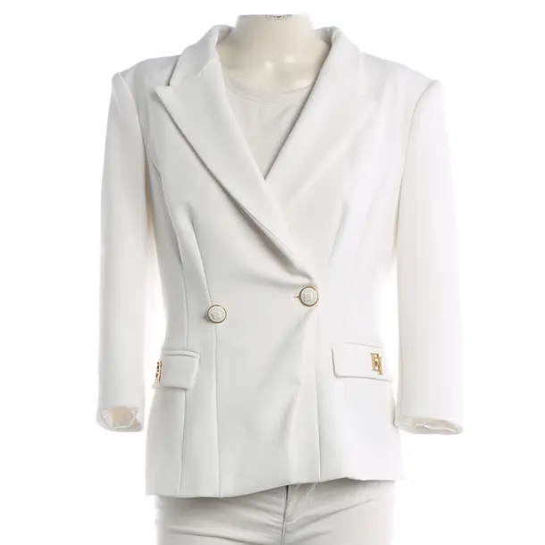 Blazer, in White, Polyester, Elisabetta Franchi