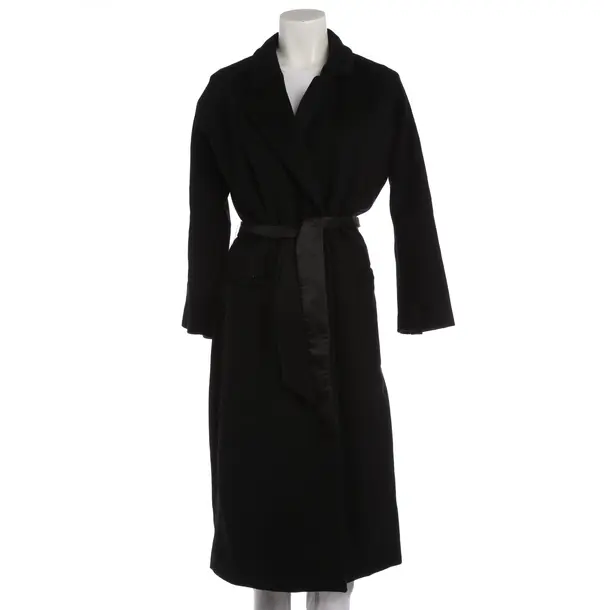 Winter Coat, in Black, Wool, Elisabetta Franchi