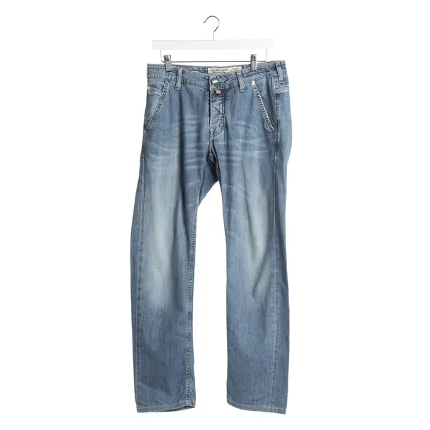 Jeans Straight Fit in Blau, Baumwolle, Jacob Cohen