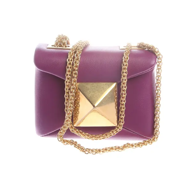 Abendtasche in Lila, Leder, Valentino