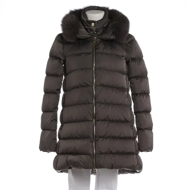Mid-Season Coat in Gray, Polyester, Herno