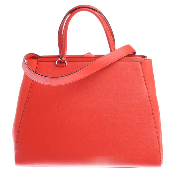 Handbag in Red, Leather, Fendi