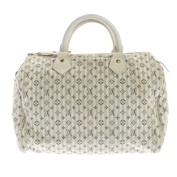 Handbag in White, Cotton, Louis Vuitton