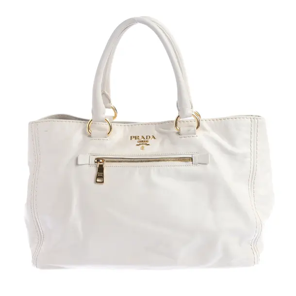 Borsetta, in Beige, Pelle, Prada