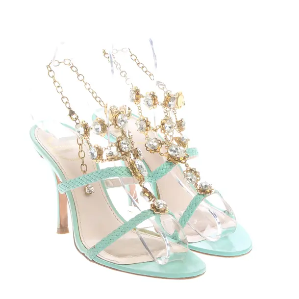 Sandaletten in Blau, , Emilio Pucci