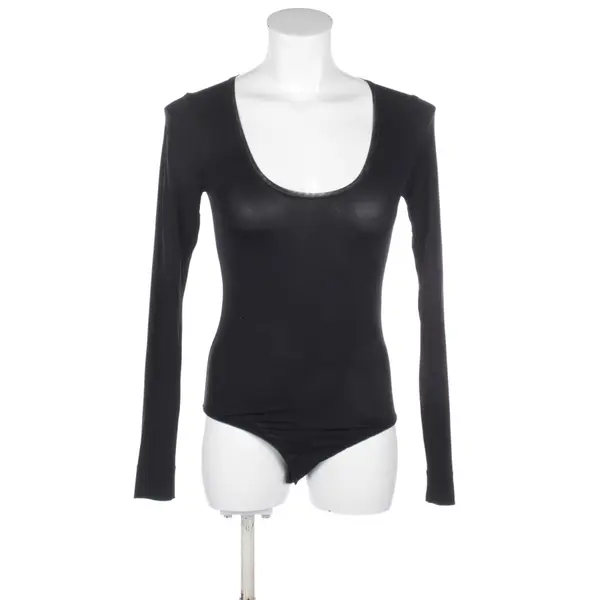 Body in Schwarz, Viskose, Ganni