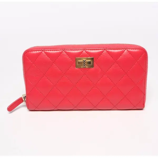 Geldbörse in Rot, Leder, Chanel