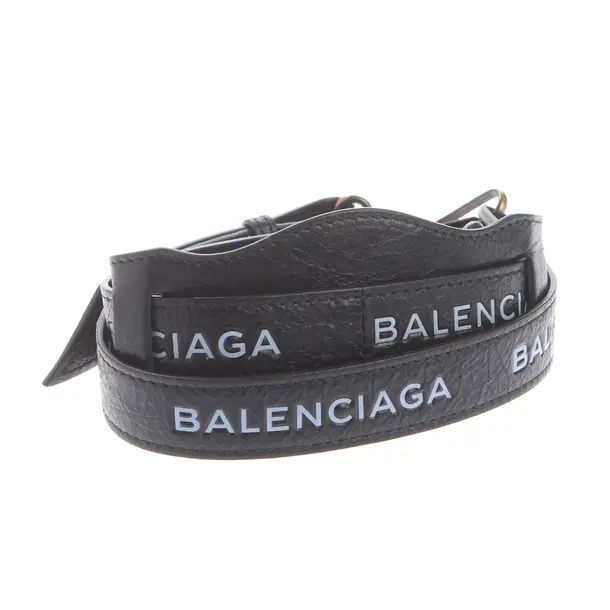 Shoulder strap in Black, Leather, Balenciaga