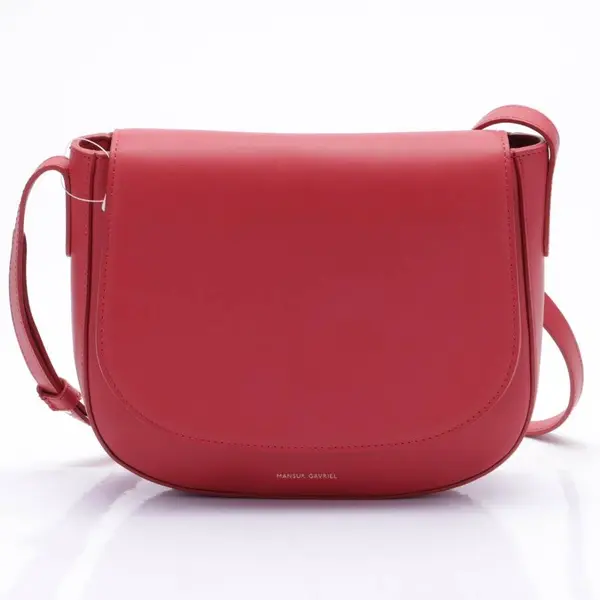 Umhängetasche in Rot, Leder, Mansur Gavriel