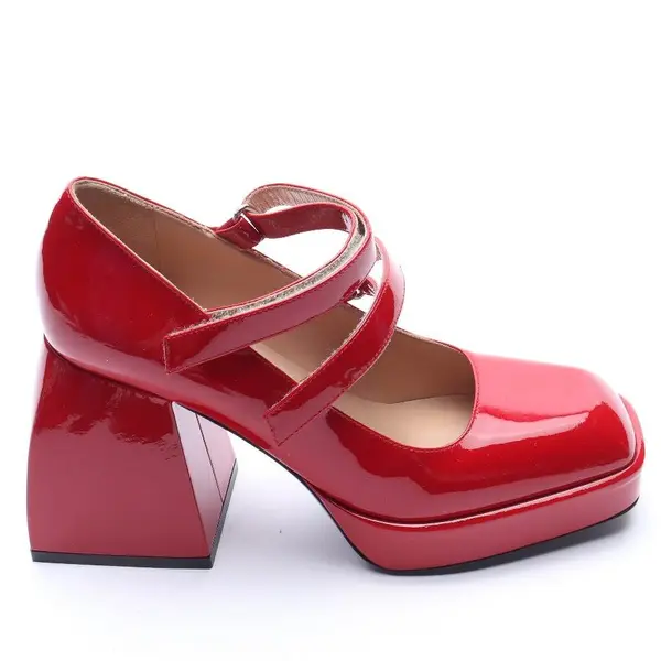 Ankle Pumps in Red, , Nodaleto