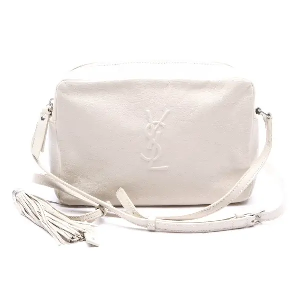 Crossbody Bag in White, Leather, Saint Laurent
