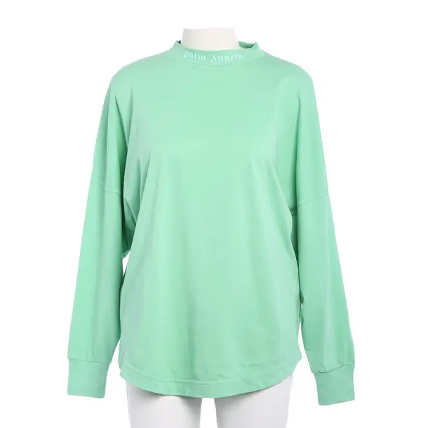 Sweatshirt in Green, Cotton, Palm Angels