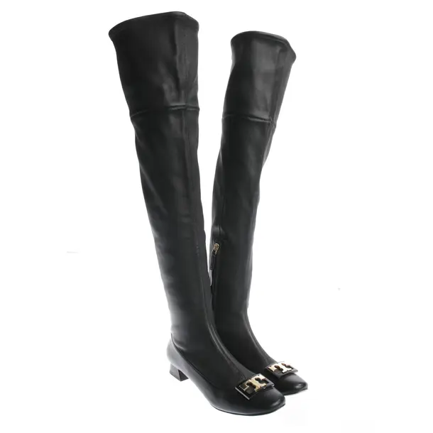 Overkneestiefel in Schwarz, , Tory Burch