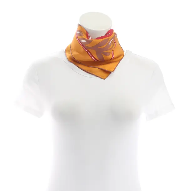Seidencarré, in Dunkelorange, Seide, Hermès