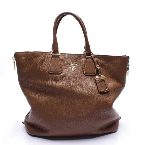 Shopper in Brown, Leather, Prada