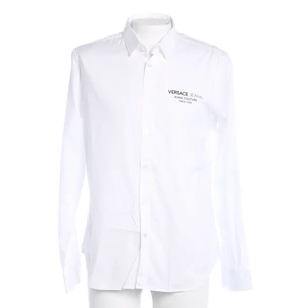 Camicia casual, in Bianco, Cotone, Versace Jeans