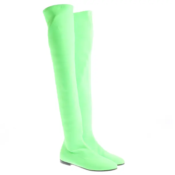 Overkneestiefel, in Hellgrün, Giuseppe Zanotti