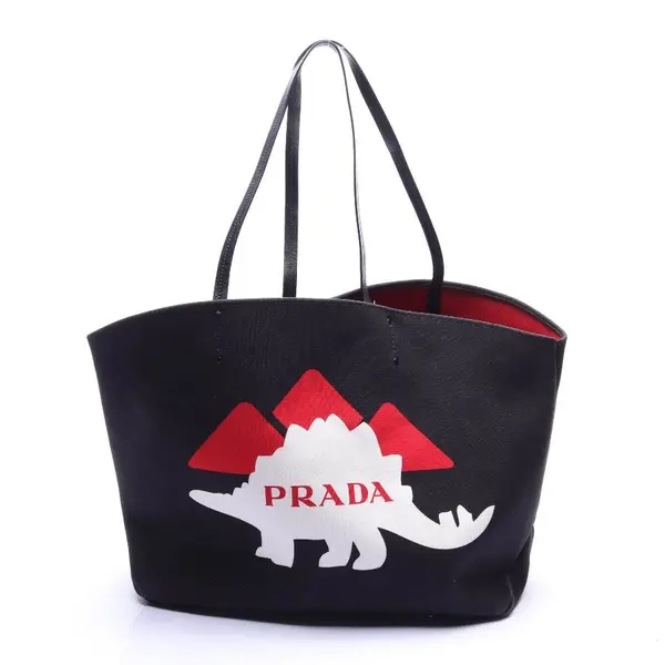 Shopper in Mehrfarbig, Baumwolle, Prada
