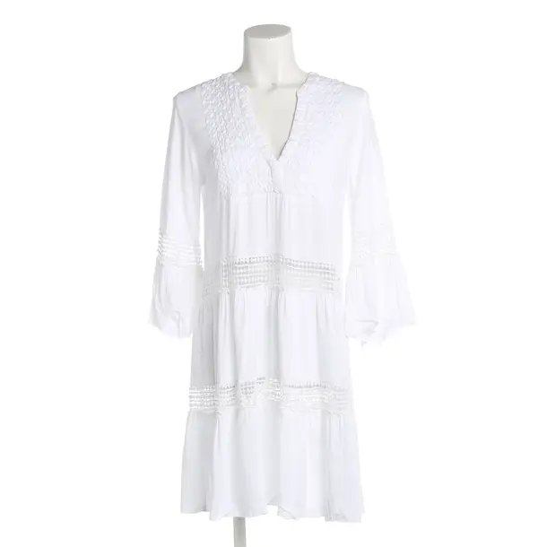 Dress, in White, Viscose, Bloom