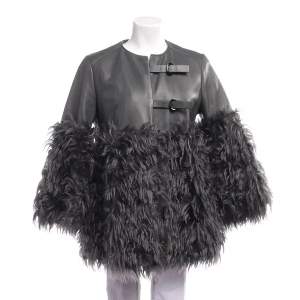 Lederjacke in Grau, Leder, Dorothee Schumacher