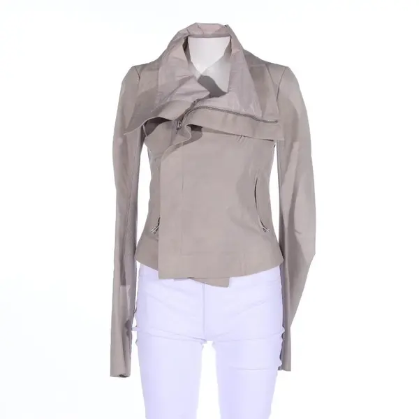 LeatherJacket in White, Leather, Rick Owens