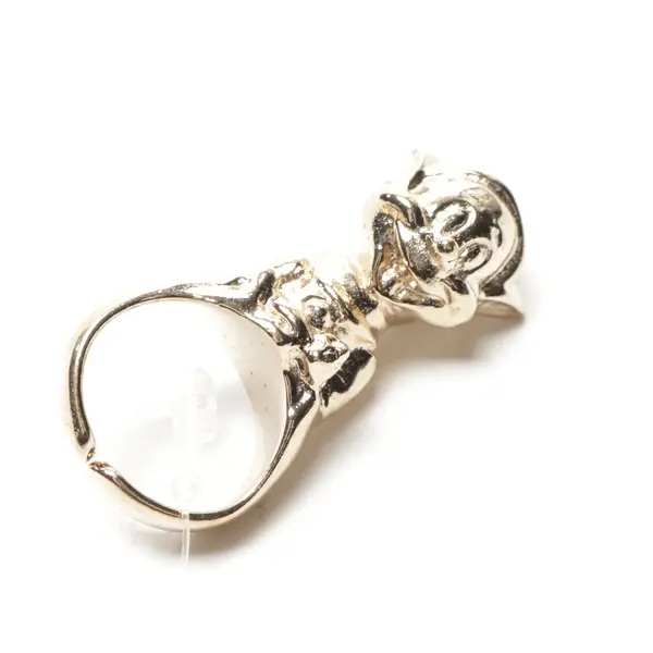 Ring in Metallic, Metal (metallic, metallized), Red Valentino