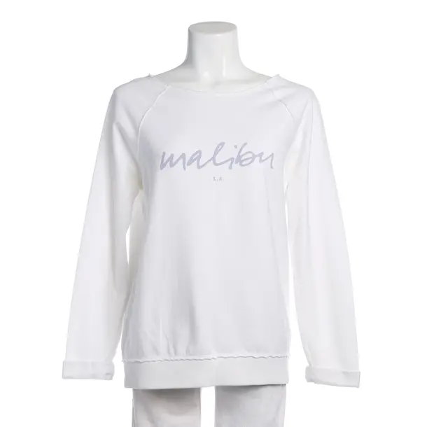 Sweatshirt in White, Cotton, Juvia