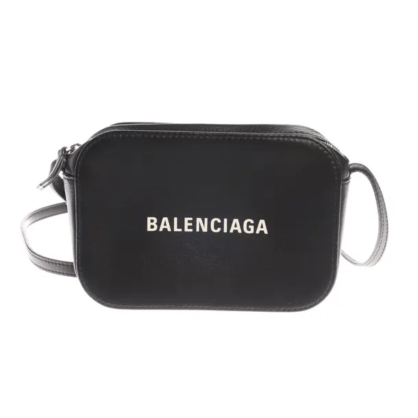 Shoulder Bag in Black, Leather, Balenciaga