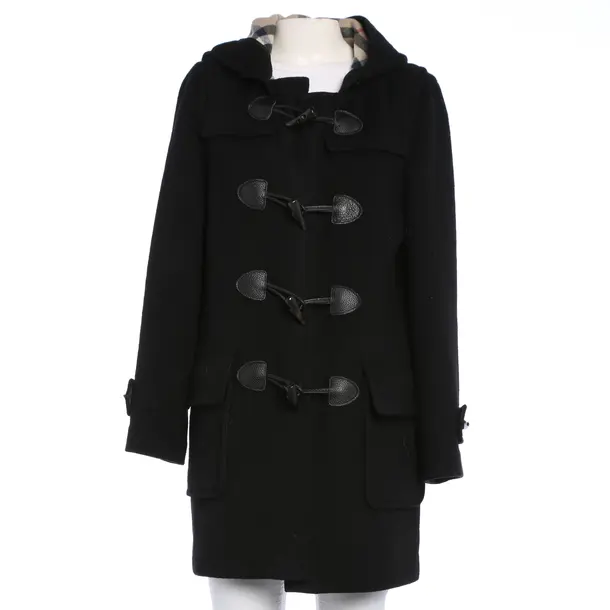 Mid-Season Coat in Black, Wool, Burberry Brit