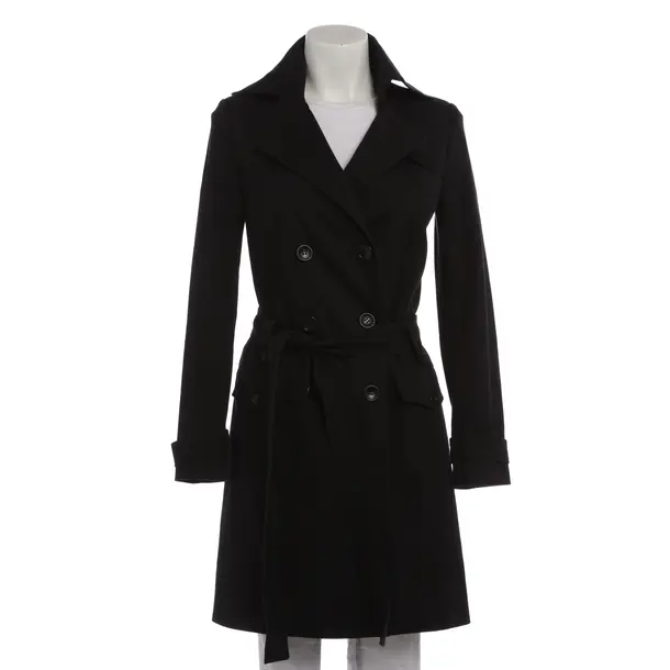 Trench Coat in Black, Cotton, Patrizia Pepe