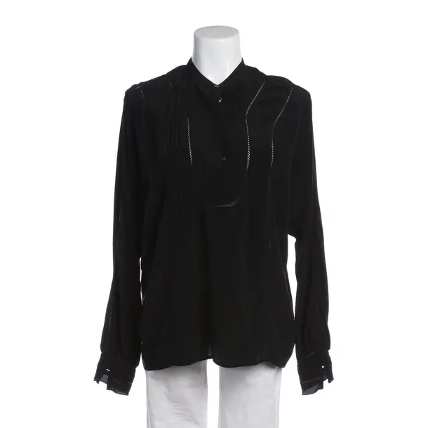Camicetta, in Nero, Seta, Chiuso