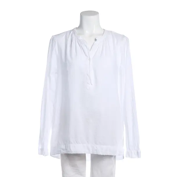 Bluse in Weiß, Baumwolle, 0039 Italy