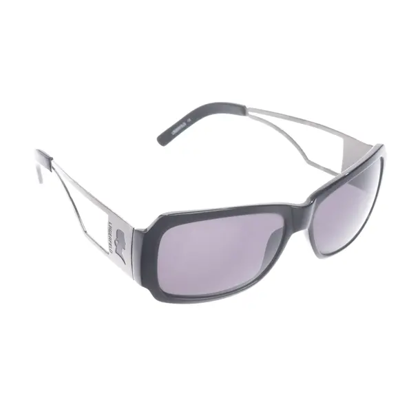 Sonnenbrille in Schwarz, Kunststoff / Metall, Karl Lagerfeld