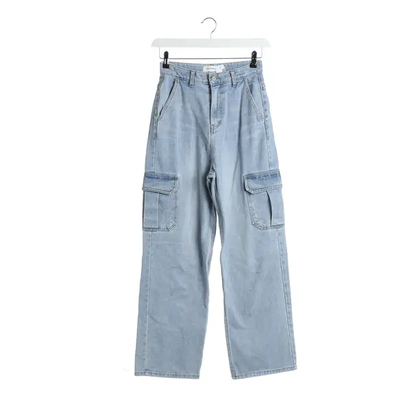 Jeans Flared, in Hellblau, Baumwolle, Frankie Shop