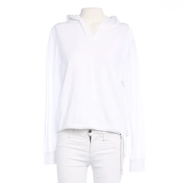 Hoodie in Weiß, Baumwolle, Marc Cain Sports